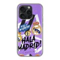 Дизайнерский силиконовый чехол для Iphone 15 Pro Real Madrid Реал Мадрид