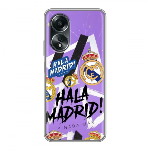 Дизайнерский пластиковый чехол для OPPO A58 4G Real Madrid Реал Мадрид