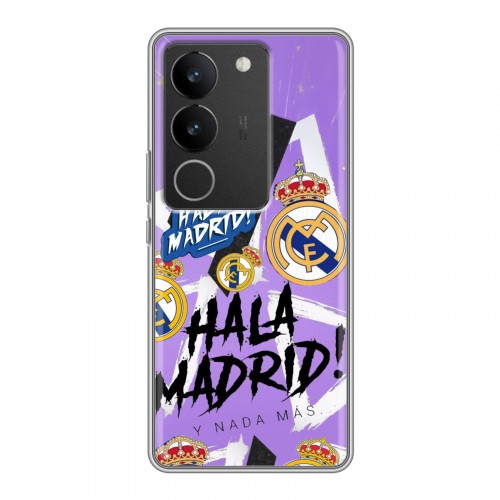 Дизайнерский силиконовый с усиленными углами чехол для Vivo V29 Real Madrid Реал Мадрид