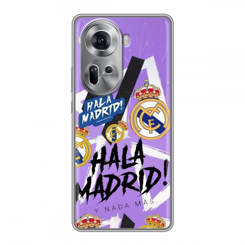 Дизайнерский пластиковый чехол для OPPO Reno 11 Real Madrid Реал Мадрид