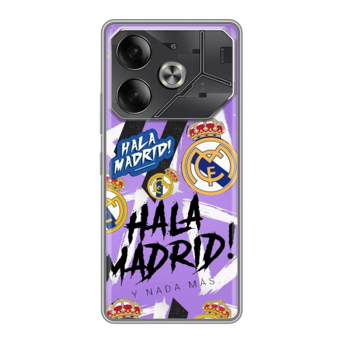 Дизайнерский пластиковый чехол для Tecno Pova 6 Real Madrid Реал Мадрид