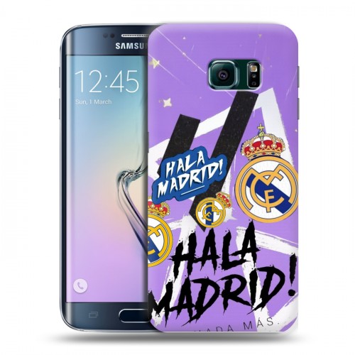 Дизайнерский силиконовый чехол для Samsung Galaxy S6 Edge Real Madrid Реал Мадрид