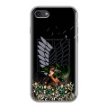 Дизайнерский силиконовый чехол для Iphone 7 Атака титанов
