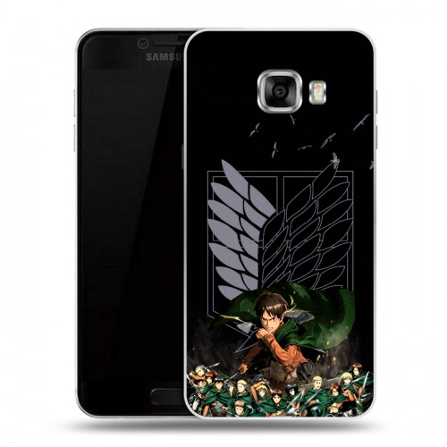 Дизайнерский пластиковый чехол для Samsung Galaxy C5 Атака титанов
