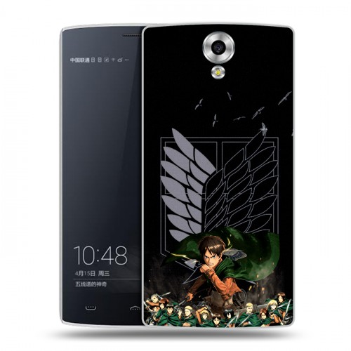 Дизайнерский силиконовый чехол для Homtom HT7 Атака титанов