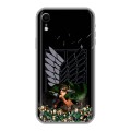 Дизайнерский силиконовый чехол для Iphone Xr Атака титанов