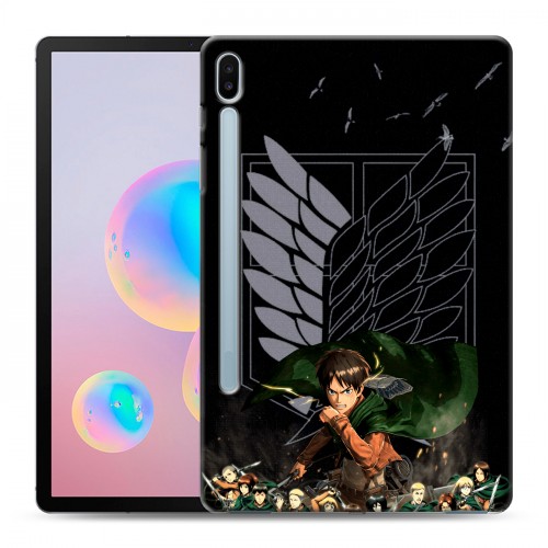 Дизайнерский силиконовый чехол для Samsung Galaxy Tab S6 Атака титанов