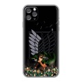 Дизайнерский силиконовый чехол для Iphone 11 Pro Атака титанов