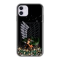 Дизайнерский силиконовый чехол для Iphone 11 Атака титанов
