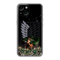 Дизайнерский силиконовый чехол для Iphone 14 Атака титанов