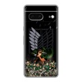 Дизайнерский силиконовый чехол для Google Pixel 7 Атака титанов