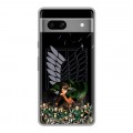 Дизайнерский силиконовый чехол для Google Pixel 7A Атака титанов