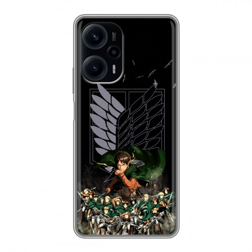 Дизайнерский силиконовый чехол для XIaomi Poco F5 Атака титанов