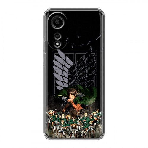 Дизайнерский силиконовый чехол для OPPO A78 4G Атака титанов