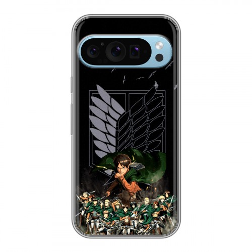 Дизайнерский силиконовый чехол для Google Pixel 9 Атака титанов