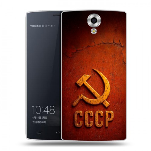 Дизайнерский силиконовый чехол для Homtom HT7 Флаг Герб СССР