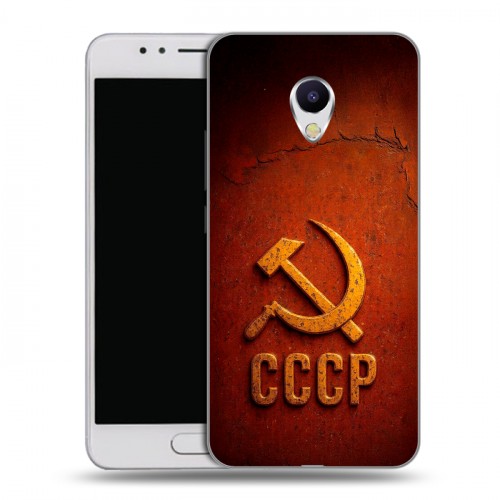 Дизайнерский пластиковый чехол для Meizu M5s Флаг Герб СССР
