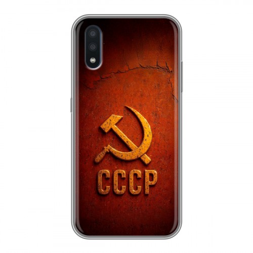 Дизайнерский силиконовый чехол для Samsung Galaxy M01 Флаг Герб СССР