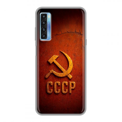 Дизайнерский силиконовый чехол для TCL 20L Флаг Герб СССР