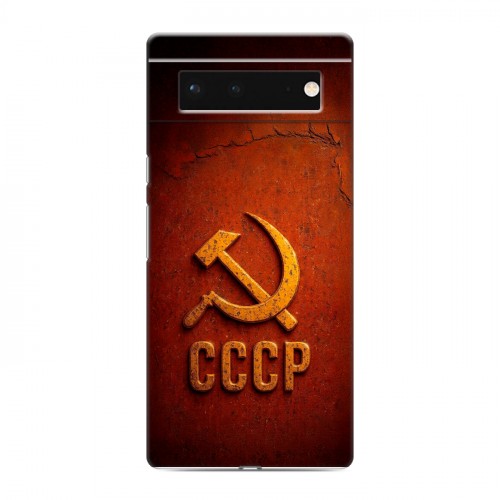 Дизайнерский силиконовый чехол для Google Pixel 6 Флаг Герб СССР