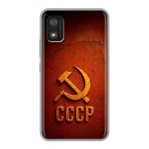 Дизайнерский силиконовый чехол для Itel A17 Флаг Герб СССР
