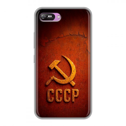 Дизайнерский силиконовый с усиленными углами чехол для Itel A25 Флаг Герб СССР