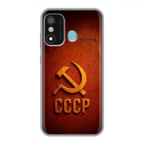 Дизайнерский силиконовый чехол для Itel A27 Флаг Герб СССР