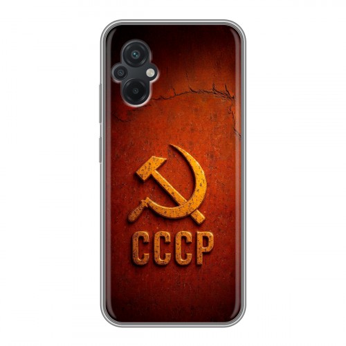 Дизайнерский силиконовый чехол для Xiaomi Poco M5 Флаг Герб СССР