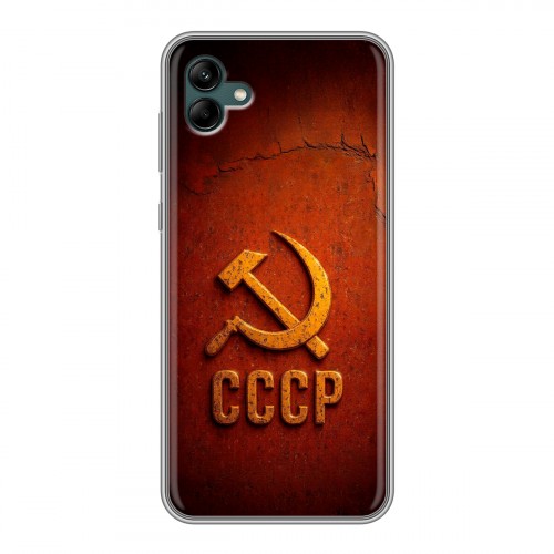 Дизайнерский силиконовый чехол для Samsung Galaxy A04 Флаг Герб СССР