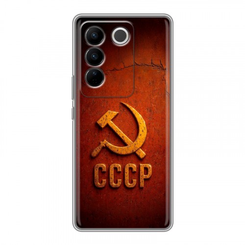Дизайнерский силиконовый чехол для Vivo V27 Флаг Герб СССР