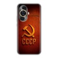 Дизайнерский силиконовый с усиленными углами чехол для Huawei Nova 11 Флаг Герб СССР