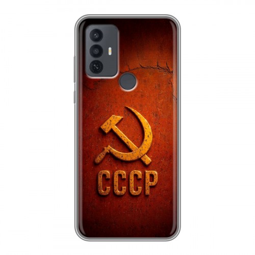 Дизайнерский силиконовый чехол для TCL 30E Флаг Герб СССР