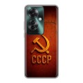 Дизайнерский силиконовый чехол для Oppo Reno 11F Флаг Герб СССР