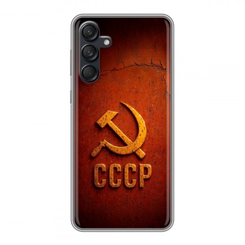 Дизайнерский силиконовый чехол для Samsung Galaxy M55 Флаг Герб СССР