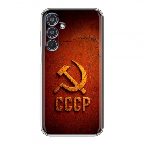 Дизайнерский силиконовый чехол для Samsung Galaxy M35 Флаг Герб СССР