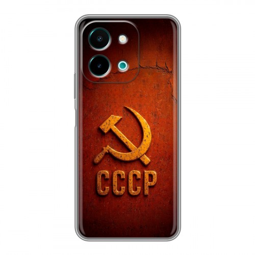 Дизайнерский силиконовый чехол для Vivo Y28 Флаг Герб СССР