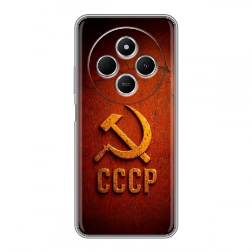 Дизайнерский силиконовый чехол для Redmi 14C Флаг Герб СССР