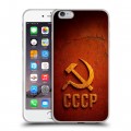 Дизайнерский силиконовый чехол для Iphone 6 Plus/6s Plus Флаг Герб СССР