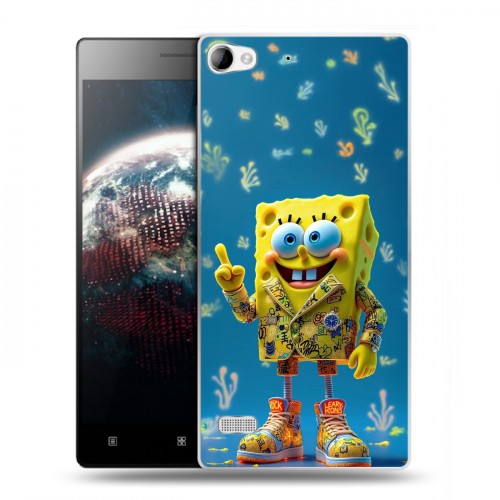 Дизайнерский пластиковый чехол для Lenovo Vibe X2 Спанч боб Спанчбоб