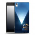 Дизайнерский пластиковый чехол для Sony Xperia E5 Миньоны