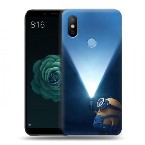 Дизайнерский силиконовый чехол для Xiaomi Mi A2 Миньоны