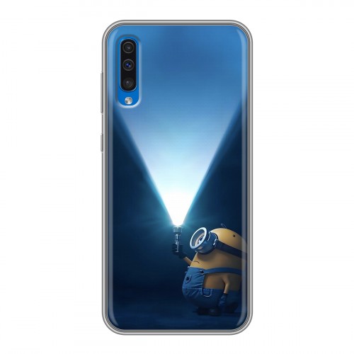 Дизайнерский силиконовый чехол для Samsung Galaxy A50 Миньоны
