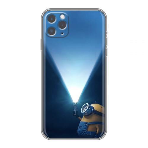 Дизайнерский силиконовый чехол для Iphone 11 Pro Миньоны