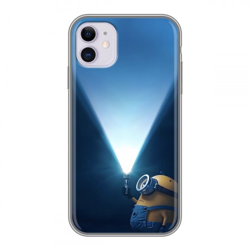 Дизайнерский силиконовый чехол для Iphone 11 Миньоны