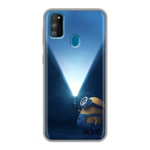 Дизайнерский силиконовый чехол для Samsung Galaxy M30s Миньоны