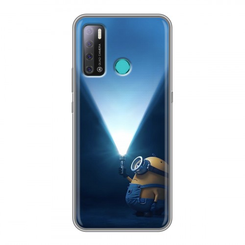 Дизайнерский силиконовый с усиленными углами чехол для Tecno Pouvoir 4 Миньоны