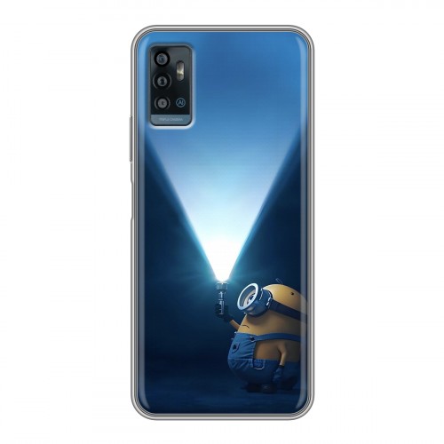 Дизайнерский пластиковый чехол для ZTE Blade A71 Миньоны