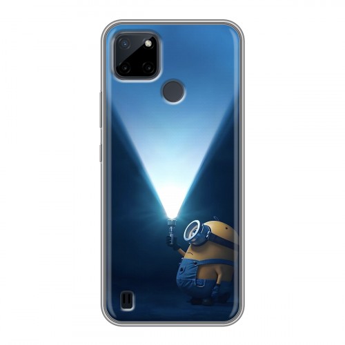 Дизайнерский силиконовый чехол для Realme C21Y Миньоны