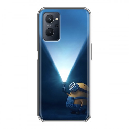 Дизайнерский силиконовый чехол для Realme 9i Миньоны