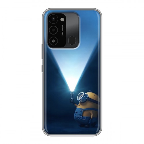 Дизайнерский силиконовый с усиленными углами чехол для Tecno Spark Go 2022 Миньоны